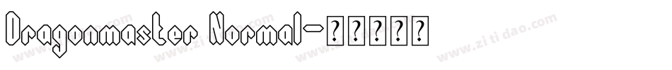 Dragonmaster Normal字体转换